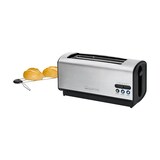 thumbnail of Clatronic TA 3687 Tostadora Pan, Ranura Ancha 4 Rebanadas, Regulador Nivel Tostado, 3 Funciones, Calienta Panecillos, Plata, 1200W