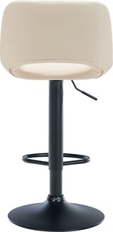 thumbnail of DELUKE® Barhocker 2er Set JAKSON - Creme, Kunstleder, Schwarz | Barhocker mit Lehne Barstuhl Tresenhocker Tresenstuhl Kneipenhocker Kneipenstuhl