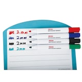 thumbnail of SIGMA Rotulador para pizarra blanca con borrador, colores surtidos, punta redonda, ancho de trazo: 2 mm, 4 unidades