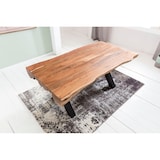 thumbnail of Esszimmertisch 200 x 100 x 77 cm Akazie Landhaus-Stil Voll-Holz, Design Esstisch rechteckig, Tisch für Esszimmer Baumstamm, Küchentisch 8