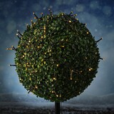 thumbnail of LED Solar Lichterkette bernstein 11m 8 Modi USB Garten Outdoor Außen