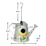 thumbnail of DanDiBo Vogelhaus zum Aufhängen Metall Deko Gießkanne Wetterfest 96255 Nistkasten Futterstation für Vögel Shabby mit Kette Metallkanne Kanne Balkon