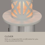 thumbnail of Goldflame Style Terrassenheizstrahler 11,2 kW 360°-Blick mobil Weiß / Silber-Metallic