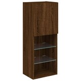 thumbnail of vidaXL TV-Schrank mit LED-Leuchten Braun Eichen-Optik 40,5x30x102 cm