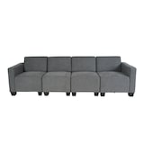 thumbnail of Sofá modular 4 plazas Couch Lyon, tela/textil ~ gris