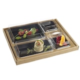 thumbnail of SOLIA Kit plateau-repas Ecokraft vaisselle Kanopée noire laminée + couvercle  - KC10481 - par 30 pièces