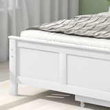 thumbnail of Merax Stauraumbett Einzelbett Holzbett 90x200 aus Kiefernholz & MDF mit 2 Schubladen & Lattenrost für Schlafzimmer Weiß