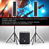 thumbnail of Pack Sonorisation DJ complet BM SONIC BMS-15-SLIM-BT, 1200W Enceintes satellites, SUB 38cm USB/Bluetooth, Supports Câbles, Micro