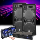 thumbnail of Pack Sono Ibiza Sound 4000W 2 Enceintes Bm Sonic, Ampli, Table Bluetooth/USB, Câbles , Mariage, Salle des fêtes DJ+clé USB 32Go