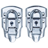 thumbnail of HMF 14985-09 Spannverschluss mit Schloss, 2 Stück, 45 x 75 mm, Silber verzinkt