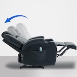 thumbnail of Sillón Galena con función de masaje Simil cuero/Negro