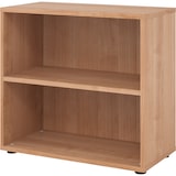 thumbnail of bümö Regal Nussbaum, Standregal aus Holz für 2 Ordnerhöhen - Bücherregal klein 80 cm breit, Aktenregal für Ordner & Bücher, kleines Büroregal,