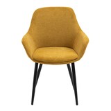 thumbnail of SalesFever Armlehnstuhl | 2er Set | Strukturstoff | B 64 x T 59 x H 86 cm | Gelb