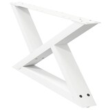 thumbnail of Helloshop26 - Lot de 2 pieds de table basse design moderne ajustable 70 x 30 cm en acier blanc 02_0056979