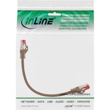 thumbnail of InLine® Patchkabel, S/FTP (PiMf), Cat.6, 250MHz, PVC, Kupfer, braun, 0,25m