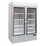 thumbnail of Tiefkühlschrank KOWARI 2 abschließbare Glastür 920L, HxBxT 199x137x72cm, -18/-24°C, Umluftkühlung & 10 Gitter | + CHEFGASTRO Geschirrtuch