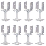 thumbnail of Alberts 8 x U-Pfostenträger, Breite 71 - 161 mm, Bodenabstand 150 - 190 mm, galvanisch verzinkt, dickschichtpassiviert, zum Aufschrauben