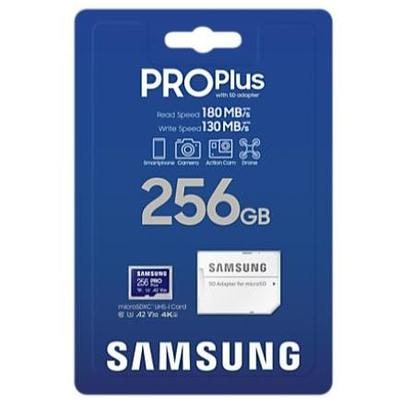 Tarjeta de memoria Micro SD SAMSUNG MICROSD ADAPTADOR PRO PLUS 256GB
