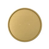 thumbnail of MONOUSO - Kraft Kartonnen Deksel voor Kartonnen Pot Ø11,7cm (25 Stuks)