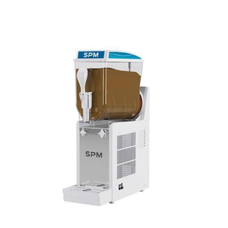 Machine à granité granitas sorbet smoothies milkshake une cuve de 10 litres 195X515X685 SORBY EVO 1 blanc noir