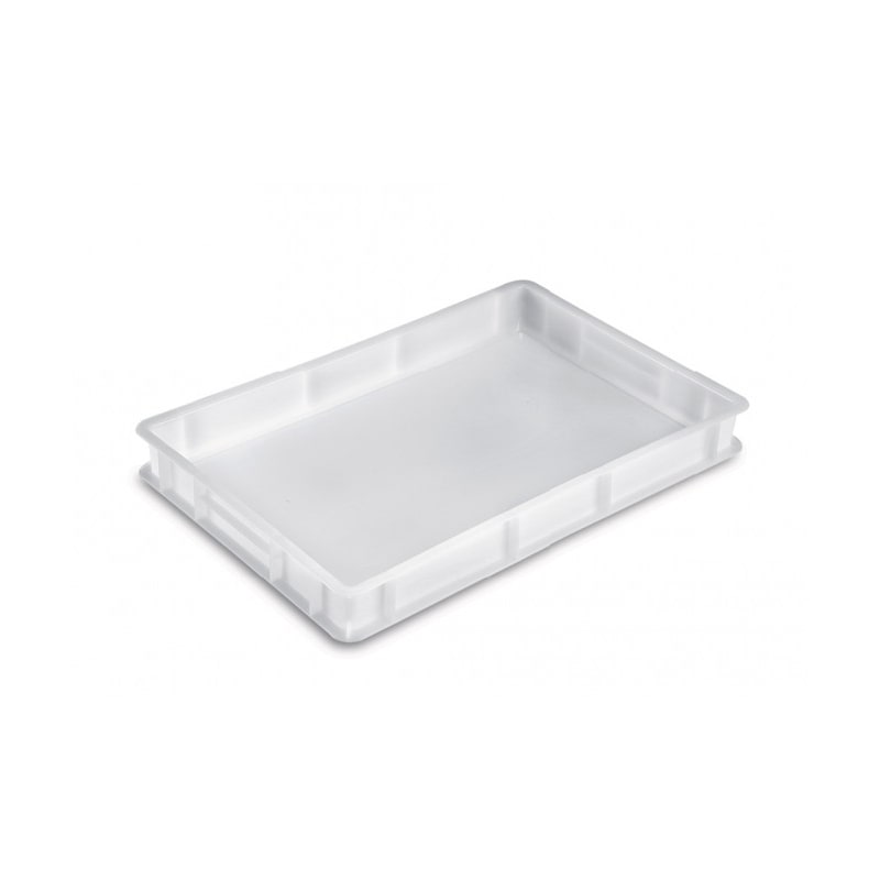 Gladde stapelbare Service bak van hogedichtheidpolyethyleen 30x40x10 cm, binnenmaat 26x35 cm, 10 L, verpakking van 3 stuks, 1885HD3 Giganplast