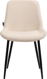thumbnail of DELUKE® 4er Set Esszimmerstühle WIKIL Samt - 80x51x60cm, creme, Samt Metall matt schwarz Gestell Stühle EsszimmerstühleEsstisch Stühle Küchenstuhl