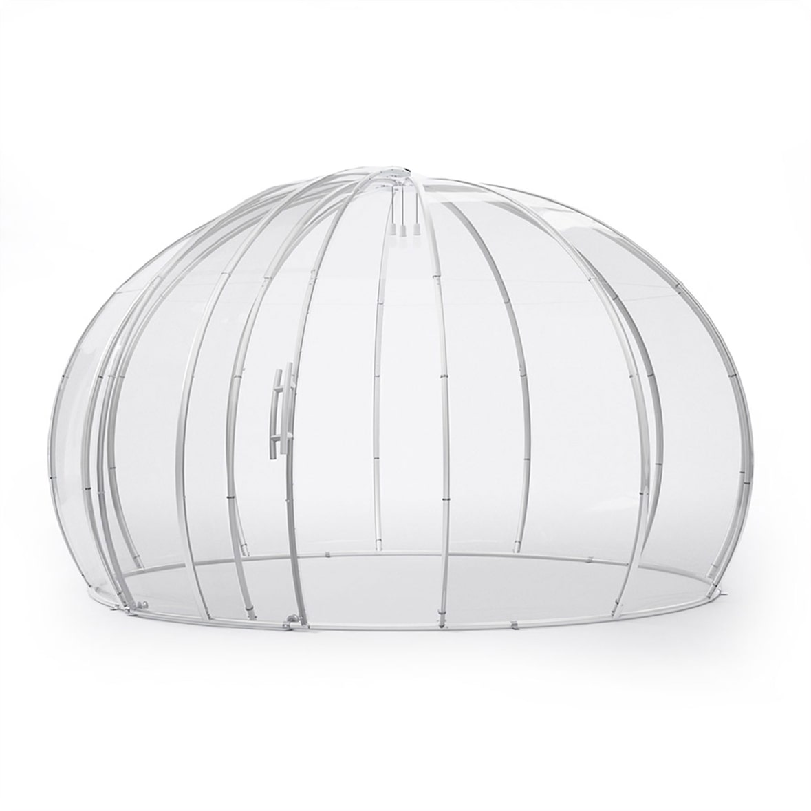 astreea Igloo Plus Gastro Terrassen Pavillon Model XL 4,84x4,84x2,75m, wasserdicht, transparent, mit Beleuchtungssystem
