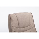 thumbnail of Silla Cantiléver XXL Attila Tapizada en Tela Gris topo