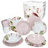 thumbnail of 12tlg Frühstücksset OSSIA Exotic Tearose ROSA für 4 Personen aus Steingut - 582750