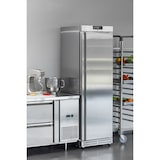 thumbnail of METRO Professional Congélateur GFR6400S, acier inoxydable, 59.5x64x188.5cm, 240 L, refroidissement par ventilateur statique, 480 W, serrure, argent