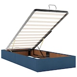 thumbnail of vidaXL Ottoman-Bett mit Matratzen & LEDs Blau 180x200 cm Stoff