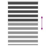 thumbnail of vidaXL Zebra rolgordijn 110x150 cm stofbreedte 105,9 cm zwart