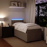 thumbnail of vidaXL Boxspringbett mit Matratze Hellgrau 80x200 cm Samt