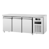 thumbnail of Mesa refrigerada 3 puertas acero inoxidable -2 +8 °C 179,5x70x85h cm tropicalizada