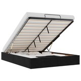 thumbnail of vidaXL Ottoman-Bett ohne Matratze Schwarz 140x190 cm Samt