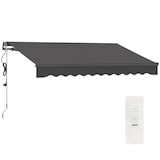 thumbnail of Outsunny toldo eléctrico retráctil con mando a distancia 3x2,5 m manivela marco de aluminio y protección UV30+ para puerta ventana gris