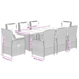 thumbnail of vidaXL 9-tlg. Garten-Essgruppe mit Kissen Beige Poly Rattan