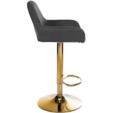 thumbnail of Barhocker Braga Gold Stoff schwarz