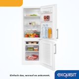 thumbnail of Exquisit Kühl-Gefrierkombination KGC233-60-HE-040D weiss | 173 l Nutzinhalt | Weiß