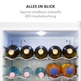 thumbnail of Beersafe XL Crystal White Kühlschrank 60 Liter 4 Böden Panoramaglastür Edelstahl Weiß