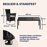 thumbnail of CASARIA® Polyrattan Sitzgruppe mit WPC Tisch 8+1 Schwarz