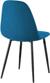 thumbnail of CHEFGASTRO 4er Set Esszimmerstuhl TORONTO Stoff HxBxT 88x44x51cm Blau Küchenstuhl