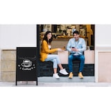 thumbnail of ALLboards Kundenstopper, SCHWARZ, Aufsteller mit Kreidefläche, einseitig 78×44 cm, Werbeaufsteller