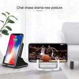 thumbnail of Chargeur Sans Fil Rapide 10W Support Téléphone Compatible QI Sécurisé Noir Blanc YONIS