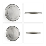 thumbnail of Relaxdays Herdabdeckplatten Edelstahl 4er Set, Herdplatten Abdeckung bis 20 cm Durchmesser Elektroherd Abdeckung, silber