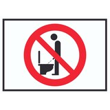 thumbnail of Bitte im Sitzen pinkeln Symbol Schild A1 (594x841mm)