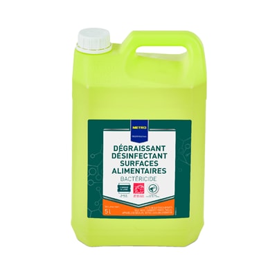 METRO Professional Dégraissant Désinfectant surface alimentaire 5 L
