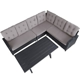 thumbnail of tectake Conjunto de ratán Catania  negro - 404249