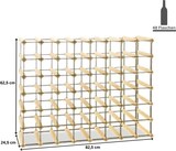thumbnail of PROREGAL Modulares Weinregal VINOTECA MOD METAL | HxBxT 62,5x82,5x24,5cm | 8x6 Flaschen | Massives Kiefernholz | Natur | Flaschenregal