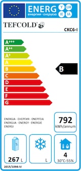 thumbnail of TEFCOLD Fasskühlschrank CKC6 268l Schwarz
